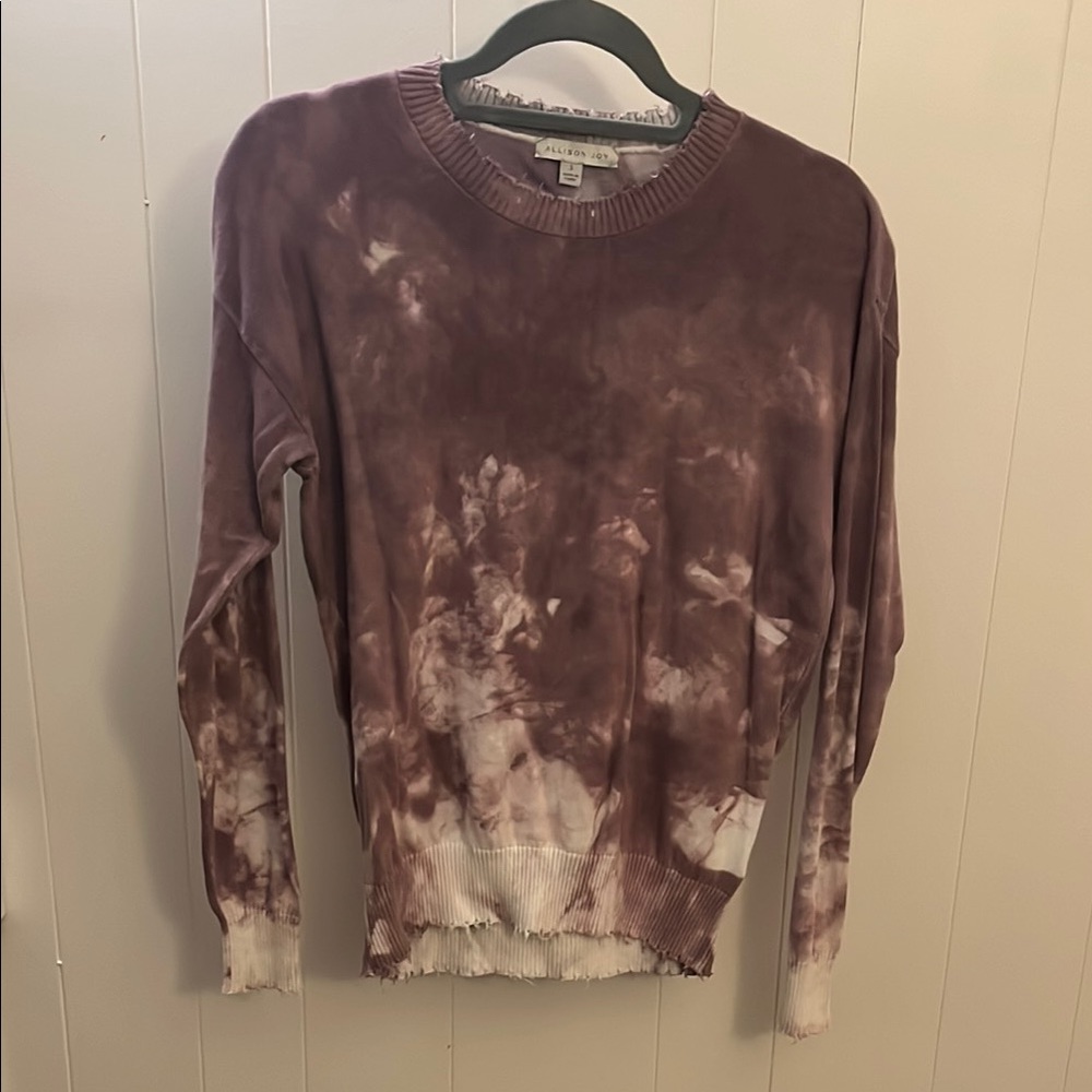 Allison Joy Purple Tie-Dye Sweater